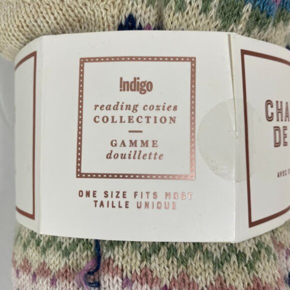 Indigo Holiday Winter Cream Women’s Reading Socks One Size - Picture 7 of 7